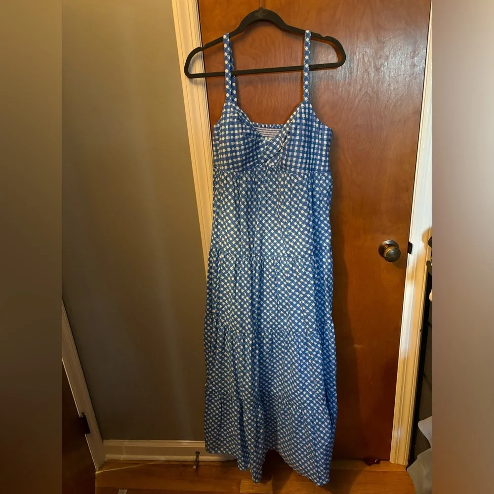 Lilly Pulitzer Tiered Gingham maxi dress NWOT sz 16 - Picture 1 of 3